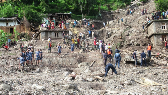 ८ दिनसम्म भेटिएनन् बझाङ पहिरोमा हराएका युवक, प्रहरी टोली फर्कियो