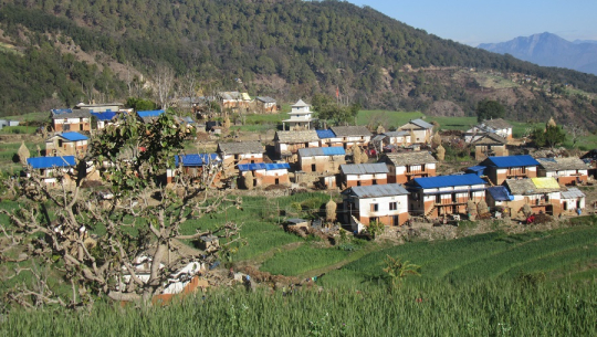 डोटीको के.आई. सिंह गाउँपालिकास्थित एक गाउँ। तस्बिर : डिलबहादुर सिंह 