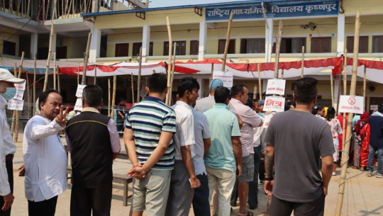चितनव २ः कृष्णपुर माविमा रोकिएको मतदान पुनः सुरु
