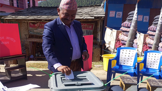 बैतडीको पाटनमा नमूना मतदान कार्यक्रम सम्पन्न 