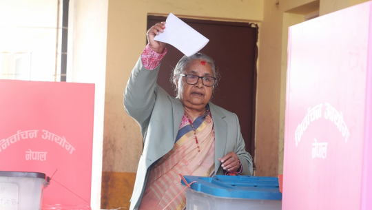 प्रधानमन्त्री कार्कीद्वारा मतदान