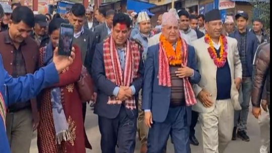 नेकपा एमालेका बरिष्ठ उपाध्यक्ष पोखरेल बैतडीमा 