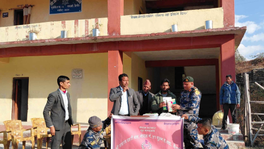 पुर्चौंडी को गलिनाथ माविमा नमूना पुस्तकालय स्थापना हुँदै