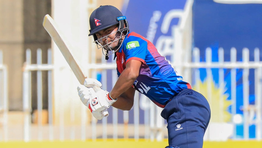 रोहितको शतकसँगै नेपालले यूएईलाई २३४ रनको लक्ष्य निर्धारण