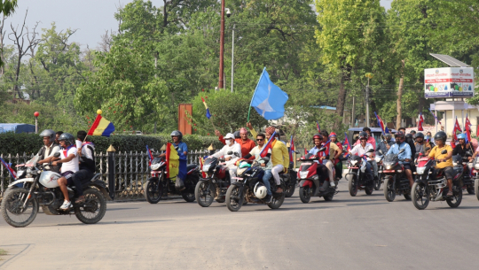 राप्रपाद्धारा अत्तरियादेखि धनगढी सम्म मोटरसाइकल र्‍याली