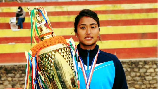 धनगढीबाट उदाएकी च्याम्पियन सरस्वती