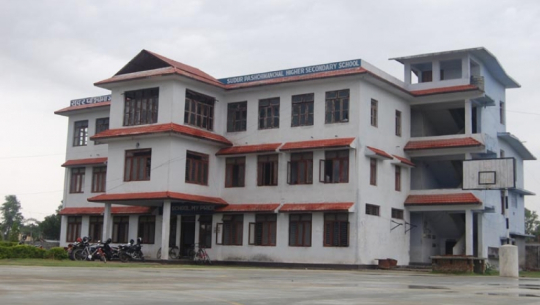 A girl jumps off from the third floor of Sudurpaschimanchal Academy