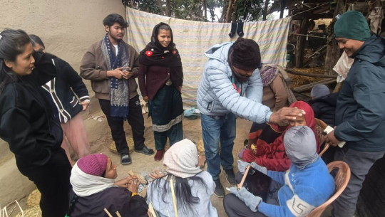 पुर्खाप्रति सेवा ढोग गरी आशिर्वाद ग्रहण