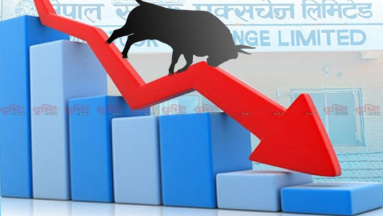 नेप्से परिसूचकमा ३२ अङ्कको गिरावट