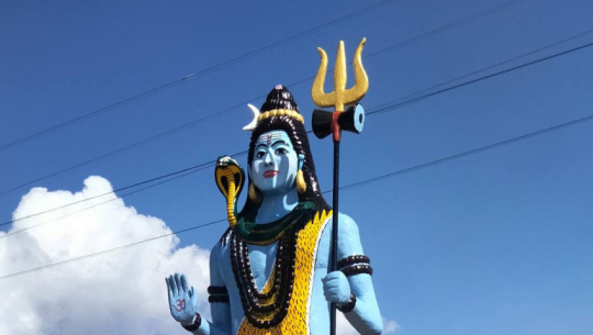 22-Feet tall Shiva statue installed at Khodpe Shivalaya in Baitadi