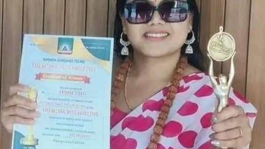 उत्कृष्ट गायिका रारा म्युजिक अवार्ड गायिका कृष्णालाई