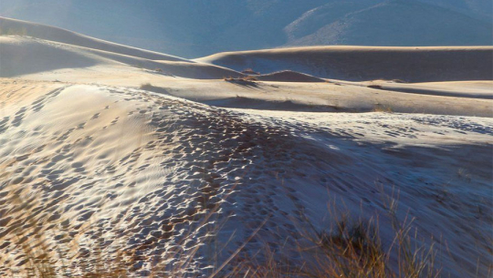 सहारा मरुभूमिमा हिमपात