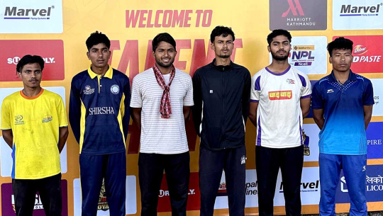 ट्यालेन्ट हन्टबाट सुदूरपश्चिम रोयल्समा  छ जना खेलाडी छनोट