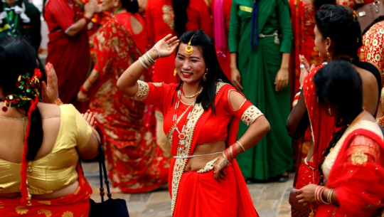 मोतिराज खनाल र चुमान काउछाको तिज गीत ‘जम्काभेट’ विमोचन