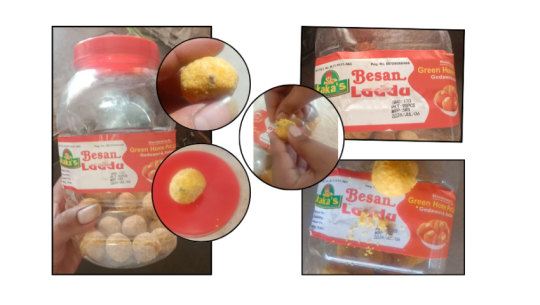 Customer claims gutkha found inside laddu produced by Green Home Pvt. Ltd. in Kailali