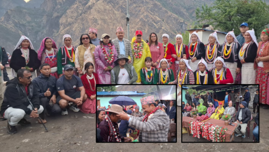 Dhangadhi sub-metropolitan city trekking team welcomed in Api Himal rural municipality of Darchula