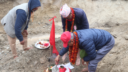 मोहना नदीमाथि पुल निर्माणको शिलान्यास