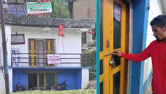 बाजुरामा वडा कार्यालयका कर्मचारी कांग्रेस अधिवेशनमा, सेवाग्राहीले लगाए ताला