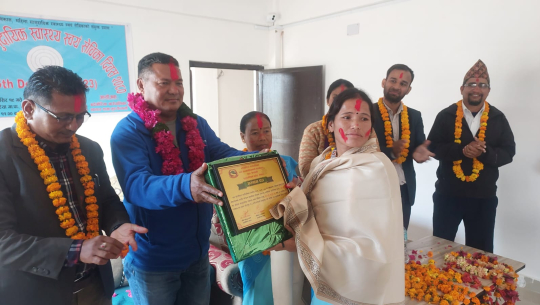 कैलालीको बर्दगोरियाका ६ स्वयं सेविका सम्मानित