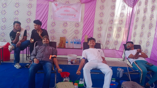 धनगढीमा रक्तदान कार्यक्रमको आयोजना
