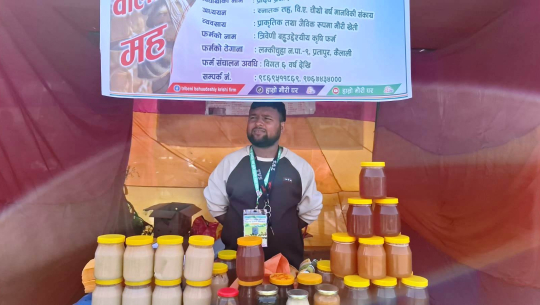 कैलालीका प्रदीप अध्ययनसँगै मौरी पालनमा, वार्षिक १४ क्विन्टल मह उत्पादन