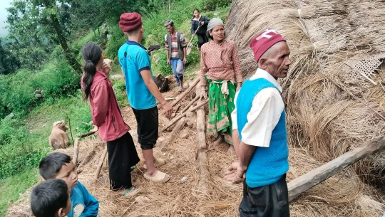 बाजुरामा पहिरोले गोठ पुरिँदा तीन गोरु म*रे, सात बाख्रा घाइते 