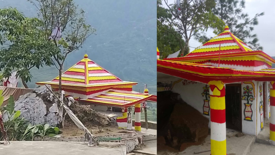  डडेल्धुराकाे भागेश्वर–२ मा लाटादेवता मन्दिर निर्माण, सहयोग अभियानमा जुट्यो साढे ४ लाख 