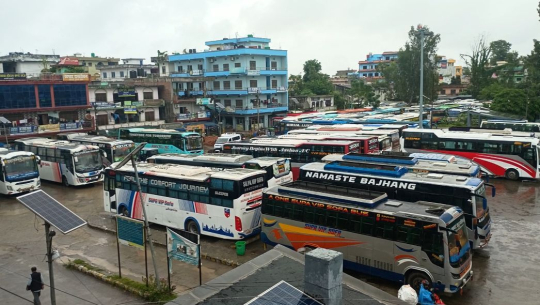 सुदूरपश्चिममा लामो दूरीका बस बन्द 