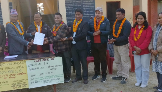 कृष्णपुरका दुई विद्यालयमा बाल, लैंगिक तथा अपांगतामैत्री शौचालय हस्तान्तरण