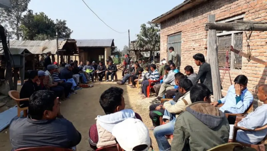 थारु समुदायले माघी देवानीमा वार्षिक योजना र नीति–नियम निर्माण गर्दै 