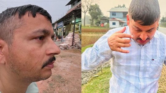 झापा–५ मा चुनावी रिपोर्टिङका क्रममा पत्रकार आचार्यमाथि आक्रमण