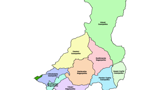 A house burns down in Bajura