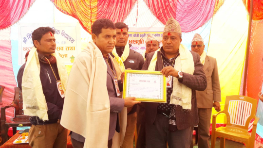 डोटी काठमाण्डौ सम्पर्क समितिका सभापती बलायर सम्मानित