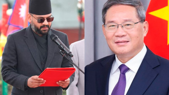 चिनियाँ प्रधानमन्त्रीद्वारा प्रधानमन्त्री शाहलाई बधाई