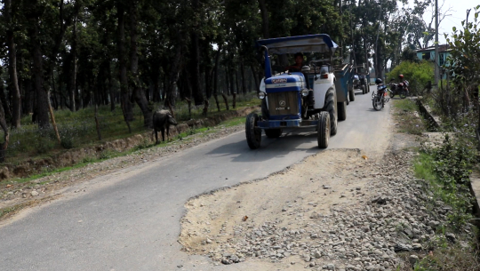 धनगढीको तुलसीचोक –भगवती टोल सडक निर्माणमा पनि मापदण्ड मिचियो