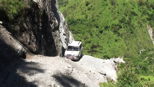 Gokuleshwar road construction on halt