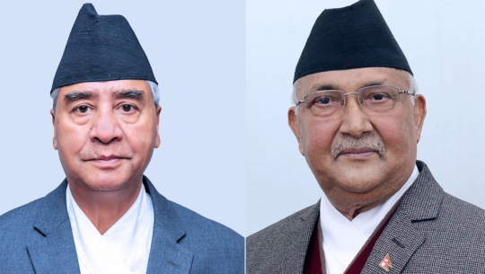 सभापति देउवा र अध्यक्ष ओलीबीच भेटवार्ता