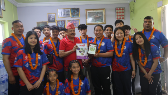 भारतमा हुने अन्तर्राष्ट्रिय प्रतियोगितामा भाग लिने यू–१९ टेबल टेनिस टोलीलाई धनगढीमा विदाइ