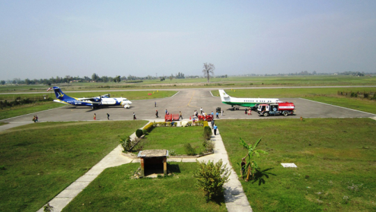 धनगढी विमानस्थलमा उडान बन्द हुँदै