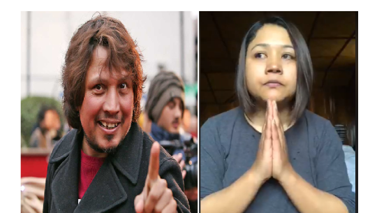 दिपकराज गिरीले आस्था राउतलाई भने– प्रहरी जवान बहिनीसँग माफी माग