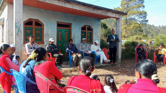 शैक्षिक गुणस्तर सुधारका लागि सिगास माविले टोल–टोलमा पुगेर गयो अभिभावकसँग अन्तरक्रिया