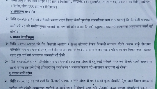 17 arrested in Kailali for drug trade