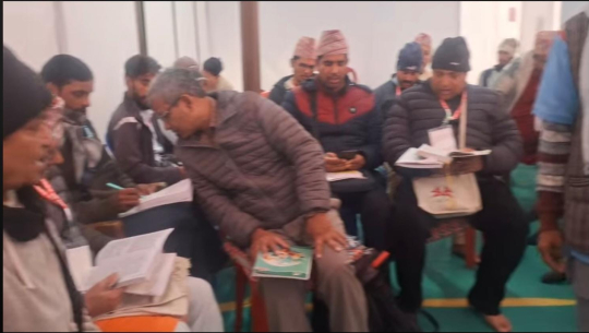 पुरोहित तालिम दिँदै धनगढी उपमहानगरपालिका