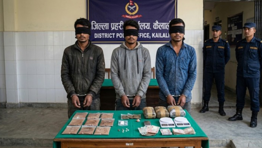 कैलालीमा लागूऔषधसहित ३ जना पक्राउ