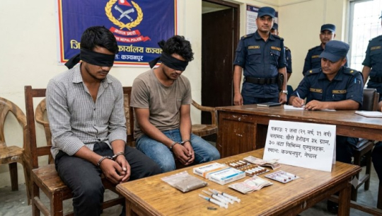 कञ्चनपुरबाट खैरो हेरोइन र विभिन्न एम्पुलसहित २ जना पक्राउ