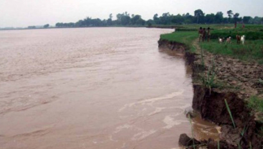 Challenges to border security due to river erosion