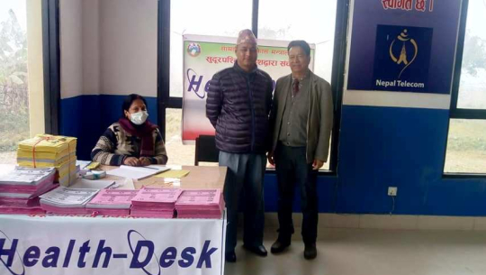 धनगढी विमानस्थलमा कोरोनाको सावधानीका लागि ‘हेल्थ डेस्क’ स्थापना