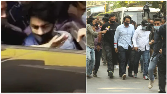 २७ दिनपछि आर्यन जेलबाट निस्किए, हतारिँदै पिताको गाडी चढे