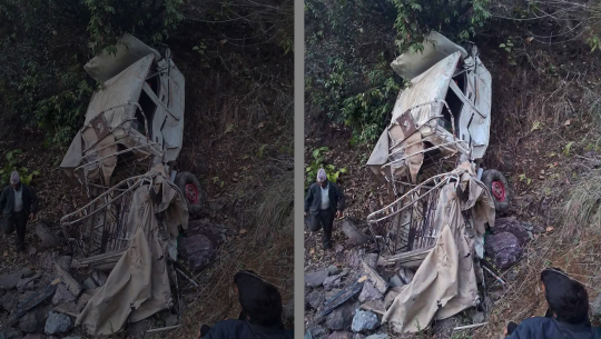 डडेल्धुरामा जिप दुर्घटना हुँदा २ जना घाइते