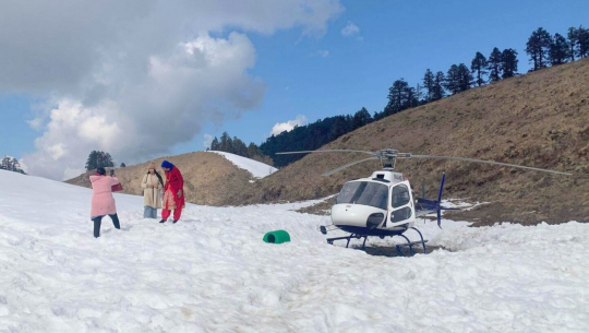 थोरै शुल्कमा खप्तडमा ‘हेली टुर’ सञ्चालन